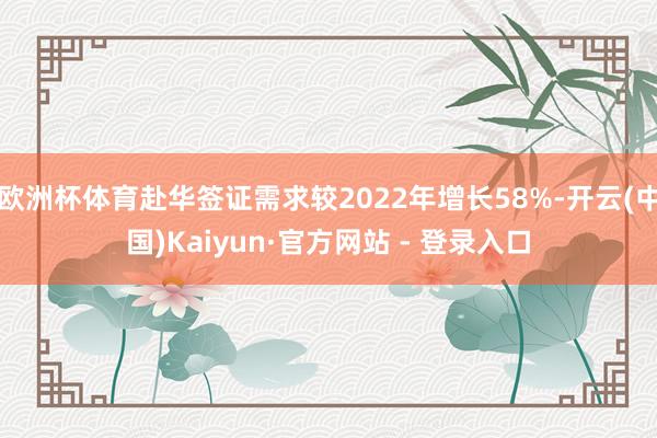 欧洲杯体育赴华签证需求较2022年增长58%-开云(中国)Kaiyun·官方网站 - 登录入口