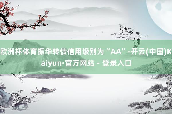 欧洲杯体育振华转债信用级别为“AA”-开云(中国)Kaiyun·官方网站 - 登录入口