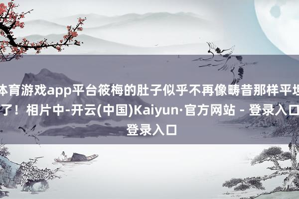 体育游戏app平台筱梅的肚子似乎不再像畴昔那样平坦了！相片中-开云(中国)Kaiyun·官方网站 - 登录入口